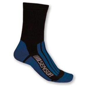 Ponožky Sensor Treking Evolution černá modrá 1065672